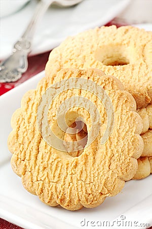 Butter cookies Stock Photo