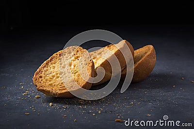 Butter cookies, textured crisp cookies of sri lanka, biscuits shot in dark background Stock Photo