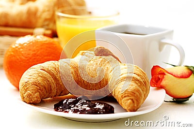 Butter croissant Stock Photo