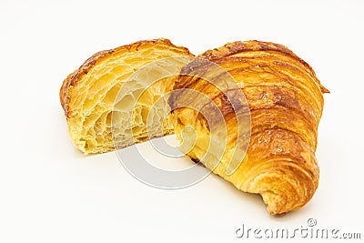 Butter croissant, french viennoiserie. Artwork from a pastry chef Stock Photo