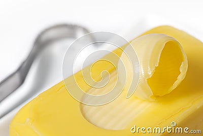 Butter Curl Stock Photo