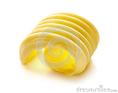 Butter curl Stock Photo