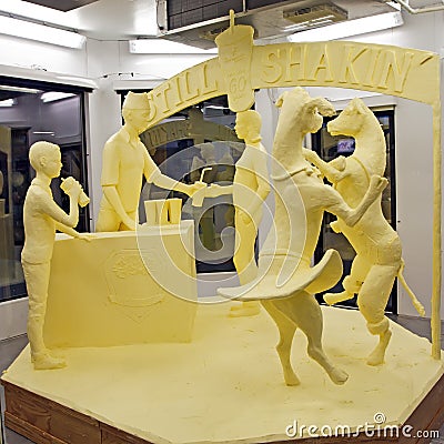 Butter Sculpture Editorial Stock Photo