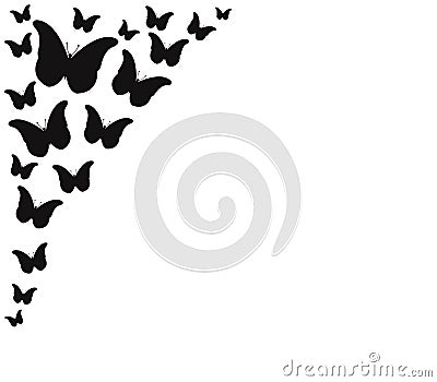 Butterflies illustrated Stock Photo