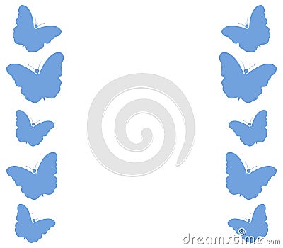 Butterflies illustrated Stock Photo