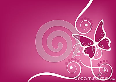 Butterflies Pink Background Royalty Free Stock Photo - Image: 3171825
