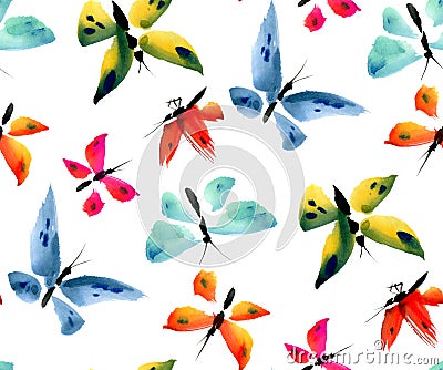 Butterflies Cartoon Illustration