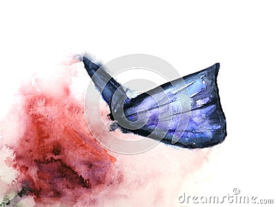 butterfly abstract isolated on white background.hand drawn. Stock Photo