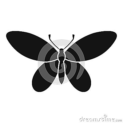 Butterfly with antennae icon, simple style Vector Illustration