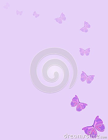 Butterfly Background Cartoon Illustration