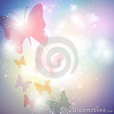 Butterfly Background Vector Illustration