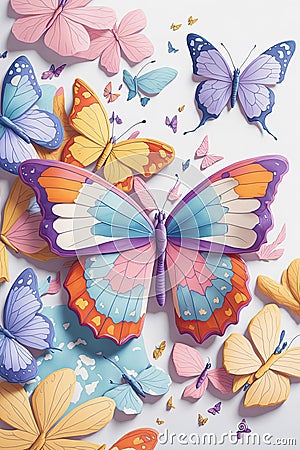 Butterfly Cartoon Illustration