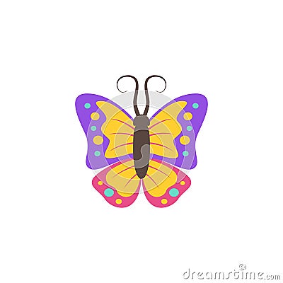 Butterfly cute symbol very elegant Stock Photo