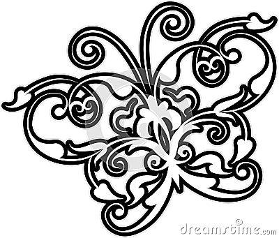 Butterfly Design Element Vector Illustration