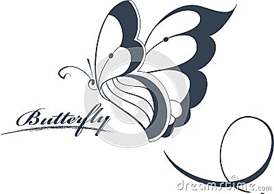 Butterfly Design Element Vector Illustration