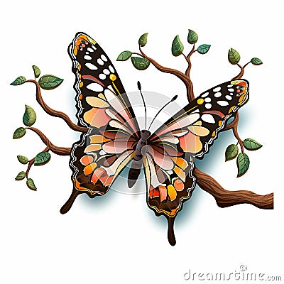 Butterfly gift Stock Photo