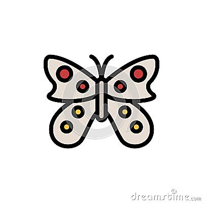 Butterfly, insect icon. Simple color with outline vector elements of lepidoptera icons for ui and ux, website or mobile Stock Photo