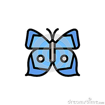 Butterfly, insect icon. Simple color with outline vector elements of lepidoptera icons for ui and ux, website or mobile Stock Photo