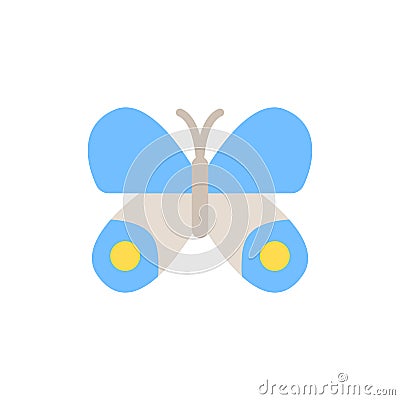 Butterfly, insect icon. Simple color vector elements of lepidoptera icons for ui and ux, website or mobile application Stock Photo