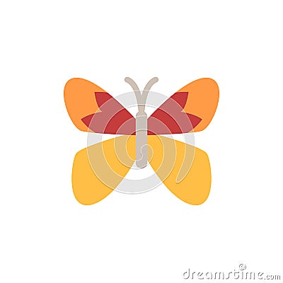Butterfly, insect icon. Simple color vector elements of lepidoptera icons for ui and ux, website or mobile application Stock Photo