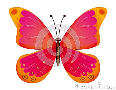 Butterfly isolated. EPS10 Vector Illustration