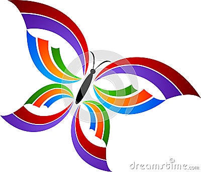 Butterfly logo Vector Illustration