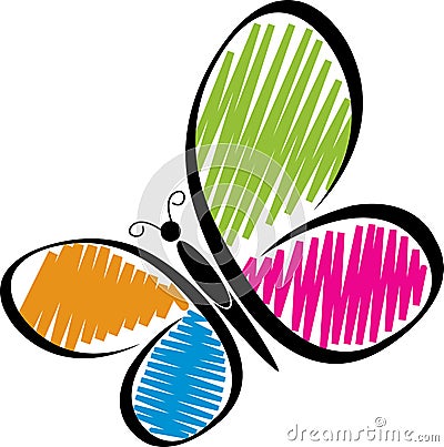 Butterfly logo Vector Illustration