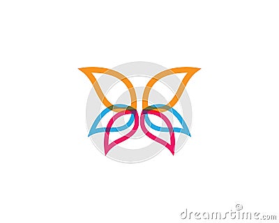 Butterfly Logo Template illustration Vector Illustration