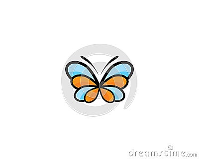 Butterfly logo template Vector Illustration