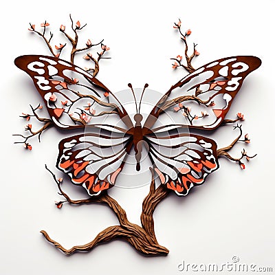 Butterfly love Stock Photo