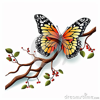 Butterfly love Stock Photo