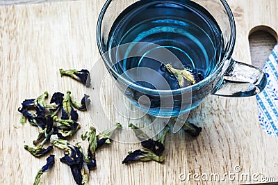 Butterfly Pea Tea Stock Photo