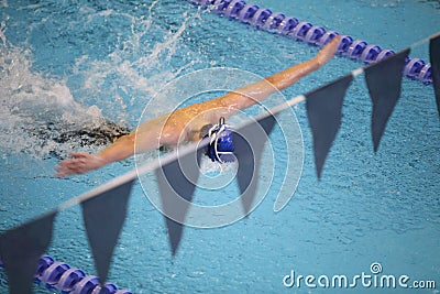 Butterfly Swimmer Stock Photo