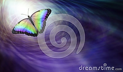 Butterfly Symbolising Spiritual Release Stock Photo