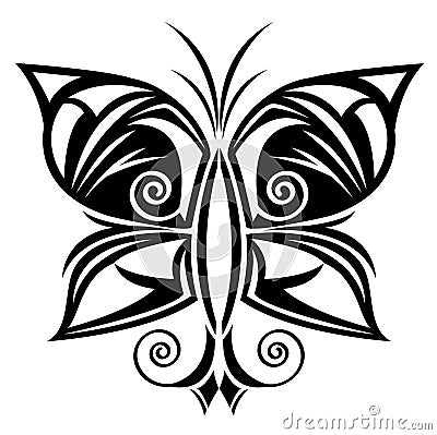 Butterfly tattoo Stock Photo