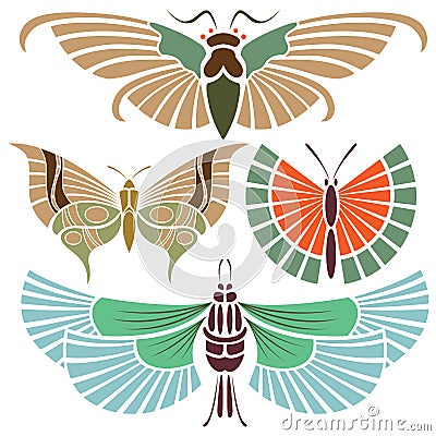 Butterfly tattoo Vector Illustration