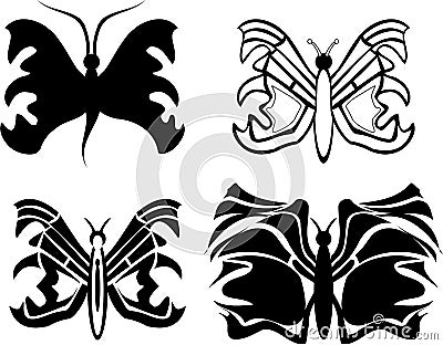 Butterfly tattoo Stock Photo