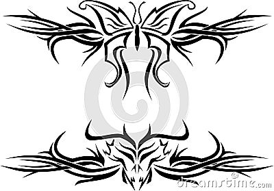 Butterfly tattoo Vector Illustration