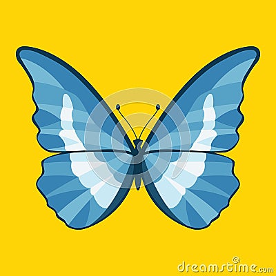Butterfly vector illustration style Flat Vector Illustration