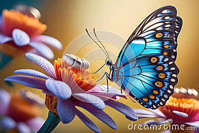 Butterfly Wing Patterns Stock Photo