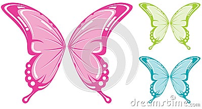 Butterfly wings Vector Illustration