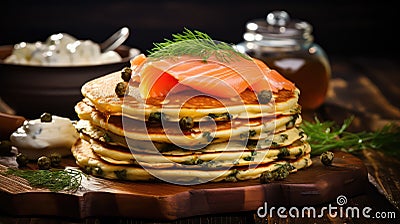 buttermilk culinary pancake food Cartoon Illustration