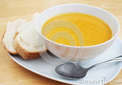 Butternut Squash Soup Stock Photo