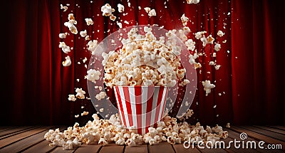 Buttery Popcorn Volcano Stock Photo