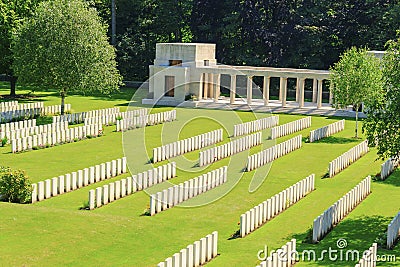 THe Buttes New British Cemetery world war 1 Stock Photo