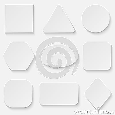 button bannerr set. Vector Illustration