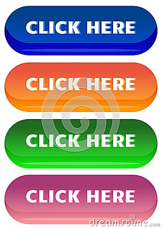Button click here web design vector Stock Photo