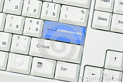 Button of communicate Stock Photo