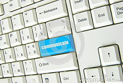 Button of communicate Stock Photo