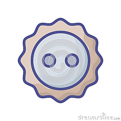 Button fill inside vector icon which can easily modify or edit Vector Illustration